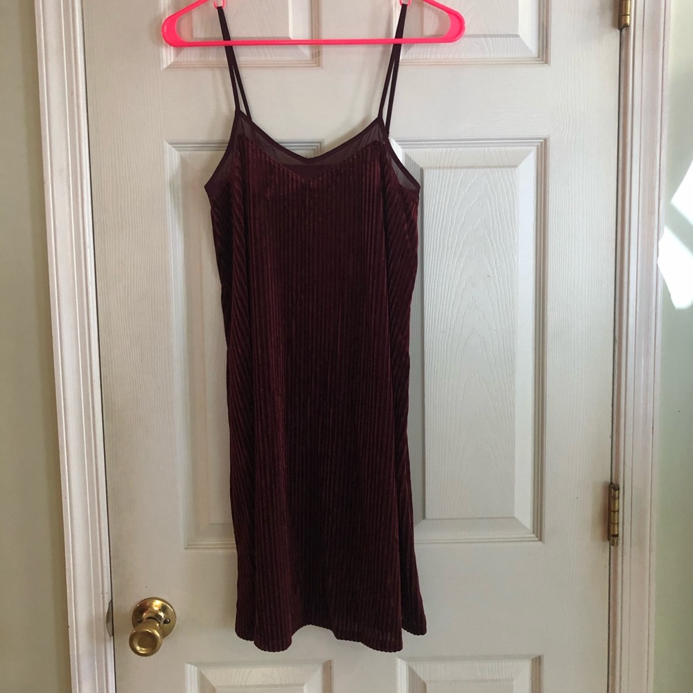 Velvet Ribbed Dress - Picture 2 of 3